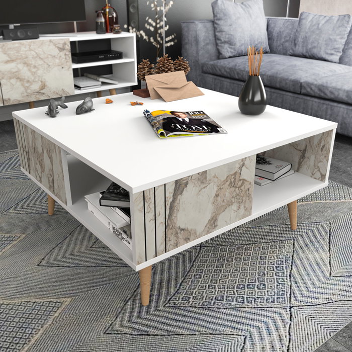 Hanah Home Mesa de Centro Ronas - White